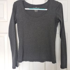 WOMENS OPEN NECK LONG SLEEVE T-SHIRT